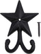 Coat Hook Hat Horse Hook Vintage Wrought Iron Wall Mounted Screws Included Wall Hook (Star)...