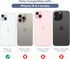 Maxdara for iPhone 15 Case, with Slide Camera Cover & Built-in Rotating Kickstand Ring & Front Glass Screen Protector Phone Case for iPhone 15 6.1...