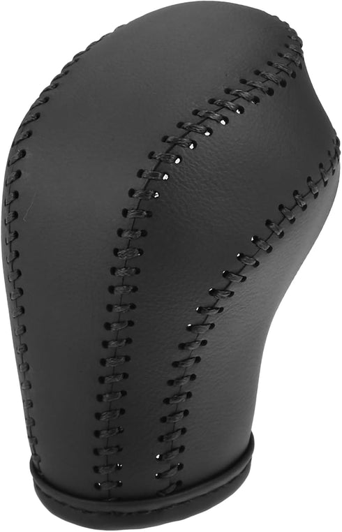 Gear Shift Knob Cover for Buick Lacrosse 09-12 with Black Stitches Durable | Interior Transmission Shifter Boot Lever Cover Black Faux Leather 1 P...