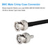10 Pack 50 Ohm BNC Male Crimp Connector,BNC/Q9 Connector for RG58/RG142/RG400/LMR195/KSR195/3D-FB Cable...