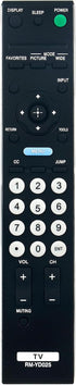 RM-YD025 Replaced Remote fit for Sony TV KDL-46S4100 KDL-40S4100 KDL-52S4100 KDL-22L4000 KDL-40S504 KDL-19M4000 KDL-40S5100 KDL-40SL150 KDL-40V510...