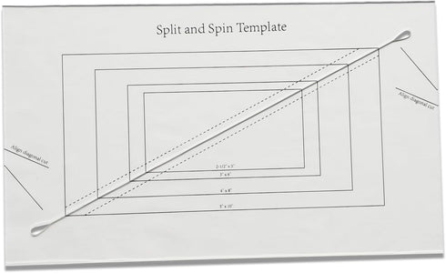 YICBOR 1pcs Split and Spin Free Motion Quilting Ruler and Template...