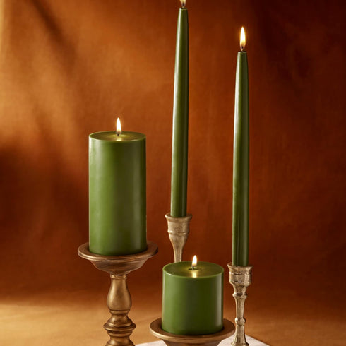 Thymes Frasier Fir 12" Taper Candle Set– Scented Candle with Notes of Crisp Siberian Fir, Cedarwood and Sandalwood - Seasonal House Decor - Luxury...