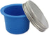 Divider Cup by Mason Jar Lifestyle - For Salads, Dips, and Snacks. Plastic Free Bento Lunch Container(Bright Blue, Wide Mouth)...