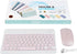 Bluetooth Keyboard and Mouse Combo Ultra-Slim Portable Rechargeable Compact Wireless Mouse Keyboard Set for Pad/iPad Pro/iPad Mini/iPad Air Mac OS...