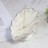 Soap Dish Ceramic White Lotus Leaf Shape Soap Holder Self Draining Soap Dish Waterfall Slot Sponge Holder Bathroom Accessories for Bathroom, Kitch...