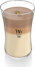 WoodWick Large Hourglass Trilogy Candle, Café Sweets Scented, Premiums Soy Wax Blend, Crackles as it Burns, 21oz...