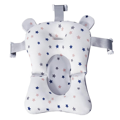 Baby Bath Pad Anti-Slip Infant Bath Cushion Newborn Bathtub Seat Support Cushion Mat Soft Floating Bathing Tub Seat Pillow Shower Bather Bed for B...