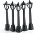 SEWACC 3pcs Mini Street Light Models Miniature Street Lamp Models Decorative Pathway Lantern Post for Miniature Doll House Micro Landscape Lamppos...
