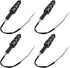 Kinstecks 4PCS Motorcycle Turning Indicators Flowing Turn Signal Lights 12V 12 LEDs Bulbs for Motorbike Scooter Quad Cruiser Off Road-Y Shape...