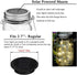 6 Pack Mason Jar Lights, 20 LED Solar Cold White Fairy String Lights Lids Insert for Garden Deck Patio Party Wedding Christmas Decorative Lighting...