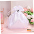 Beaupretty White Bridal Bridesmaid Satin Flower Decorated Dolly Bag Handbag Wedding Bag Pouch Lovely Gift...