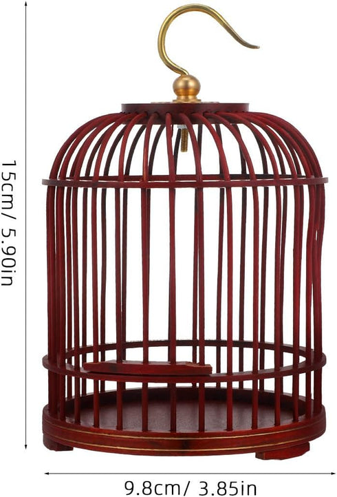 PRETYZOOM Pet Cage Garden Insert Shelter Hanging Cage Wood Cage Hamster Habitat Firefly Cage Cage Pets Supplies Vintage Bird Cage Hanging Cage Con...