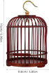 PRETYZOOM Pet Cage Garden Insert Shelter Hanging Cage Wood Cage Hamster Habitat Firefly Cage Cage Pets Supplies Vintage Bird Cage Hanging Cage Con...