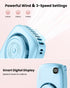 Gaiatop Neck Fan Rechargeable Mini Portable Fan Cute Camera Design, Lash Fan with 360°Rotate Mirror, 3 Speed USB Handheld Fan with LED Display, Pe...