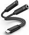 2 in 1 USB C to 3.5mm Headphone Audio and Charger Adapter, Type c to Aux Hi-fi Audio with PD 60W Fast Charge for iPhone 15 Plus, Galaxy S23 S22, P...