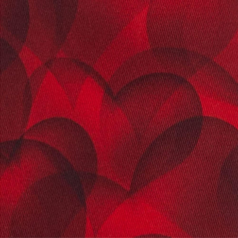 Jacob Alexander Men's Happy Valentine's Bubble Love Hearts Pattern Pre-Tied Zipper Neck Tie - Dark Red...