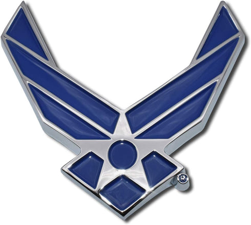 Elektroplate Officially Licensed Premium United States Air Force Wings Blue All Metal Emblem for Cars, Trucks, and All Auto | Universal Fit at 3.0...
