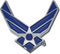 Elektroplate Officially Licensed Premium United States Air Force Wings Blue All Metal Emblem for Cars, Trucks, and All Auto | Universal Fit at 3.0...