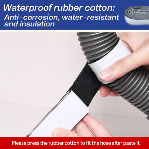 Waterproof Duct Tape for Hose Repair 0.75 inch x 11 yard Grey Tape with 1.2 inch x 20 inch Waterproof Butyl Sealant Tape Hose Repair Tape Heavy Du...