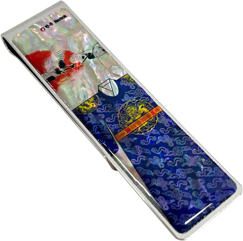 Mother of Pearl Money Clip Wallet Credit Card Slim Bussiness Card Stainless Steel Holder Noble Gift Collection...
