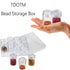 2 X 12 Pieces Bead Storage Container Embroidery Diamond Storage Organizer Box, Clear Painting Jewelry Earring Sewing Nail Storage Jars with Screw ...