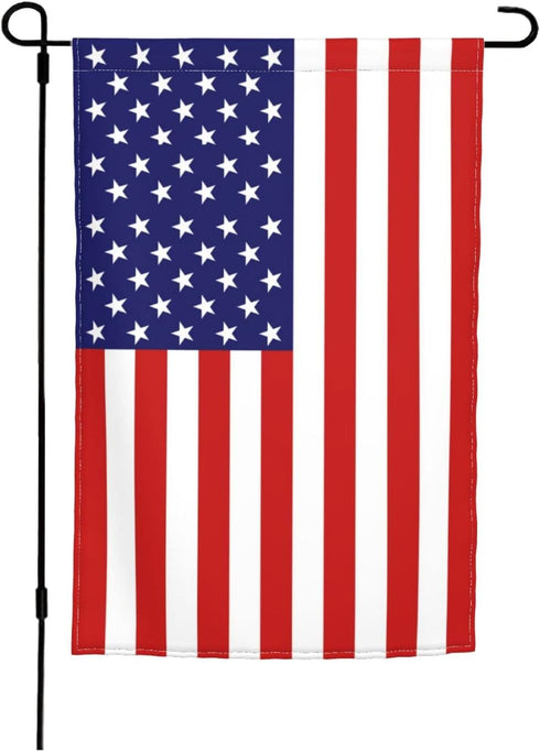 Outdoor 12x18 Inch Double Sided American Garden Flag American 4th of July Decorative Flag Fade Resistant Banner for Yard Lawn Home Decor...