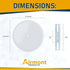 (Pack of 4) Airmont Products AP-12077, 5-inch Ceiling Blank-Up Cover with Center Screw, Fits 3-1/4" to 4" Electric Box, Adjustable Bracket for Scr...