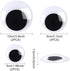 6 Pieces Googly Google Eyes Self Adhesive Googlie Craft Wiggle Eyes (2 Inches 3 Inches 4 Inches)...