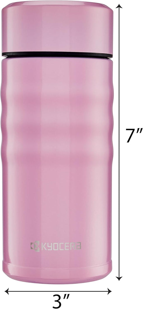 Kyocera MB-12S PK Travel Mug with Twist Top, 12oz, Cotton Candy Pink...