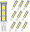 GRV T10 C921 192 194 W5W 13-5050SMD Super Bright Wedge LED Bulbs for DC 12V RV Interior Ceiling Dome Camper Motorhome Boat Lighting Bulb,Cool Whit...
