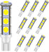 GRV T10 C921 192 194 W5W 13-5050SMD Super Bright Wedge LED Bulbs for DC 12V RV Interior Ceiling Dome Camper Motorhome Boat Lighting Bulb,Cool Whit...