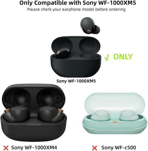 Silicone Korok Case Compatible with Sony WF-1000XM5 with Keychain, Cute Anime Yahaha Shockproof Protective Cover for WF-1000XM5 for Kids with Clea...
