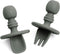 Harley Utensils Baby Silicone Fork and Spoon Set (Olive)...