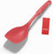 Large Silicone Cooking Spoon, Non-Stick Solid Spoon set with Deep Bolw and Measurement Mark for Mixing, Serving, Draining, Scooping, Scraping, Hea...