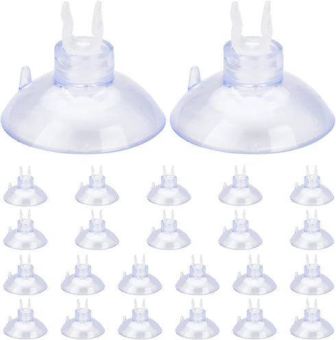 24 Pcs Aquarium Suction Cup for Fish Tank Airline Tubing Clear Suction Cup Clips for Aquarium Air Tubing Fish Tank Tubing Suction Cups...
