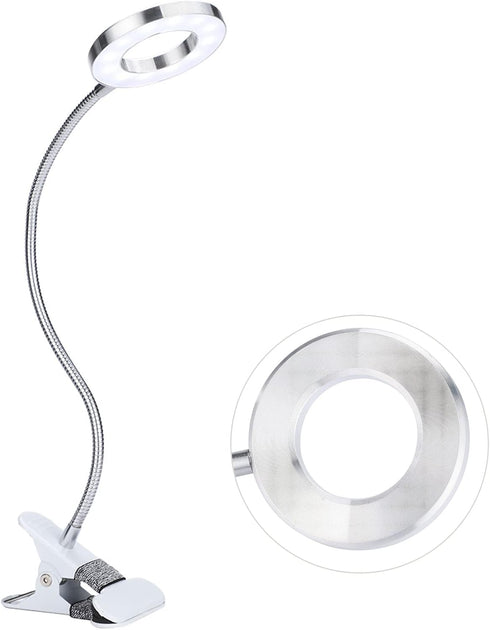 LED Magnifier with Clamp Lamp, Adjustable Magnifying Lamp, Rechargeable...