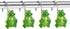 CHICTIE Frog Shower Curtain Hooks Rings,Set of 12 Green Decorative Shower Curtain Hooks,Stainless Steel Rustproof Animal Shower Rings for Bathroom...
