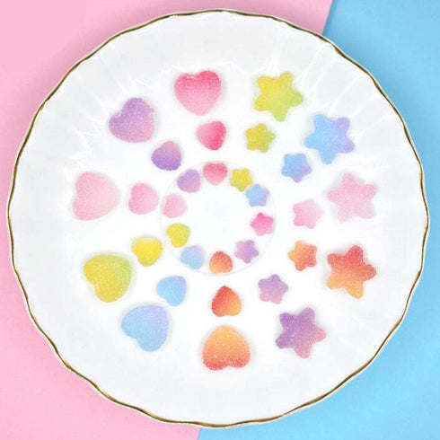 50 Pcs Jelly Sugar Soft Candy Slime Charms Easter DIY Craft Making Resin Jewery Making Kit, Resin Flatback Slime Beads Making Supplies for DIY Scr...