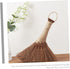 Small Broom Cleaning Soft Bristle Broom Natural Broom Cleaning Brooms Desktop Cleaning Brush Household Duster Brown Silk Light Brown Cleaning Acce...