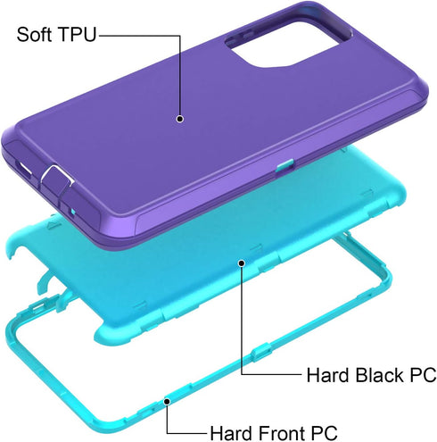 Annymall Cover for Galaxy S20 FE 5G Case for Samsung S20 FE Heavy Duty Case with Screen Protector for Women Men Rugged Shockproof Cover for Samsun...