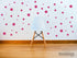 Set of 100 (Hot Pink) Vinyl Wall Decals - Assorted Polka Dots Stickers - Removable Adhesive Safe on Smooth or Textured Walls - Round Circles - for...