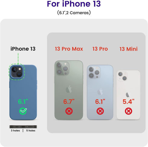 OTOFLY Designed for iPhone 13 Case, Silicone Shockproof Slim Thin Phone Case for iPhone 13 6.1 inch Blue......
