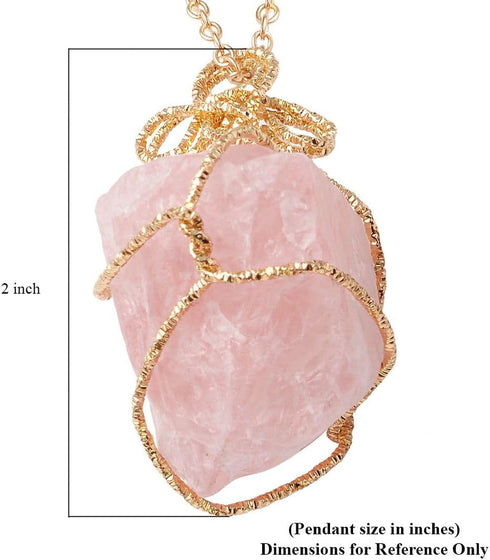 Shop LC Crystal Necklaces - Handmade Healing Amethyst & Rose Quartz, Fluorite & White Crystal, Citrine & Tiger's Eye Raw Gemstone Necklace Sets - ...