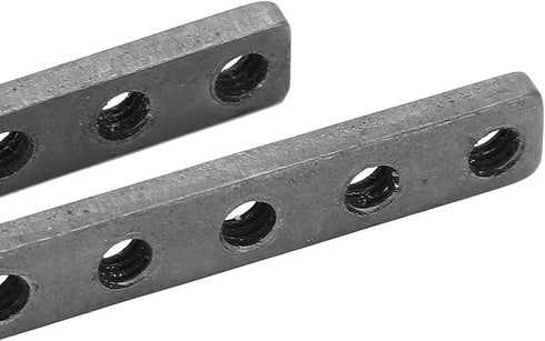 Threaded Plate, Mending Plates 2Pcs in 1 Bag 5 Holes High Accuracy Rustproof M4 Thread for Robotics Field...