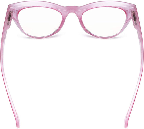 Eyekepper Large Cateye Design Reading Glasses Oversized Readers for Women Reading - Red...
