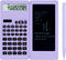 Scientific Calculators for high-School, 10 Digits Digital with Erasable Writing Board Math Calculator for Middle School & College (Purple)...