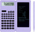 Scientific Calculators for high-School, 10 Digits Digital with Erasable Writing Board Math Calculator for Middle School & College (Purple)...