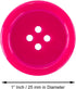 Super Z Outlet 100 Pack 1 Inch Buttons Flatback Sewing Colored for Arts & Crafts, Fashion Clothing, DIY Projects (Hot Pink)...