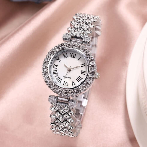 Weicam Elegant Women Crystal Bangle Analog Quartz Wristwatch...